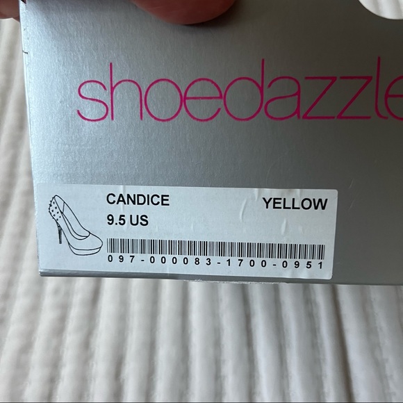 Shoedazzle Shoe Dazzle CANDICE Stilettos Heels Studded US Women Size 9-5 US - Picture 10 of 11